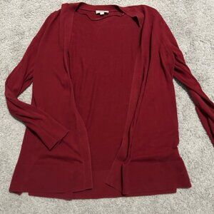 Loft Women's Red Cardigan